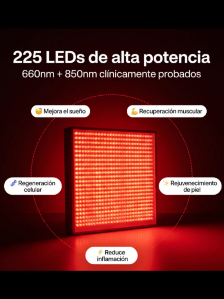ToopLight Pro™ — Panel de Terapia de Luz Roja 225 LED