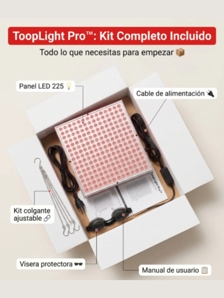 ToopLight Pro™ — Panel de Terapia de Luz Roja 225 LED